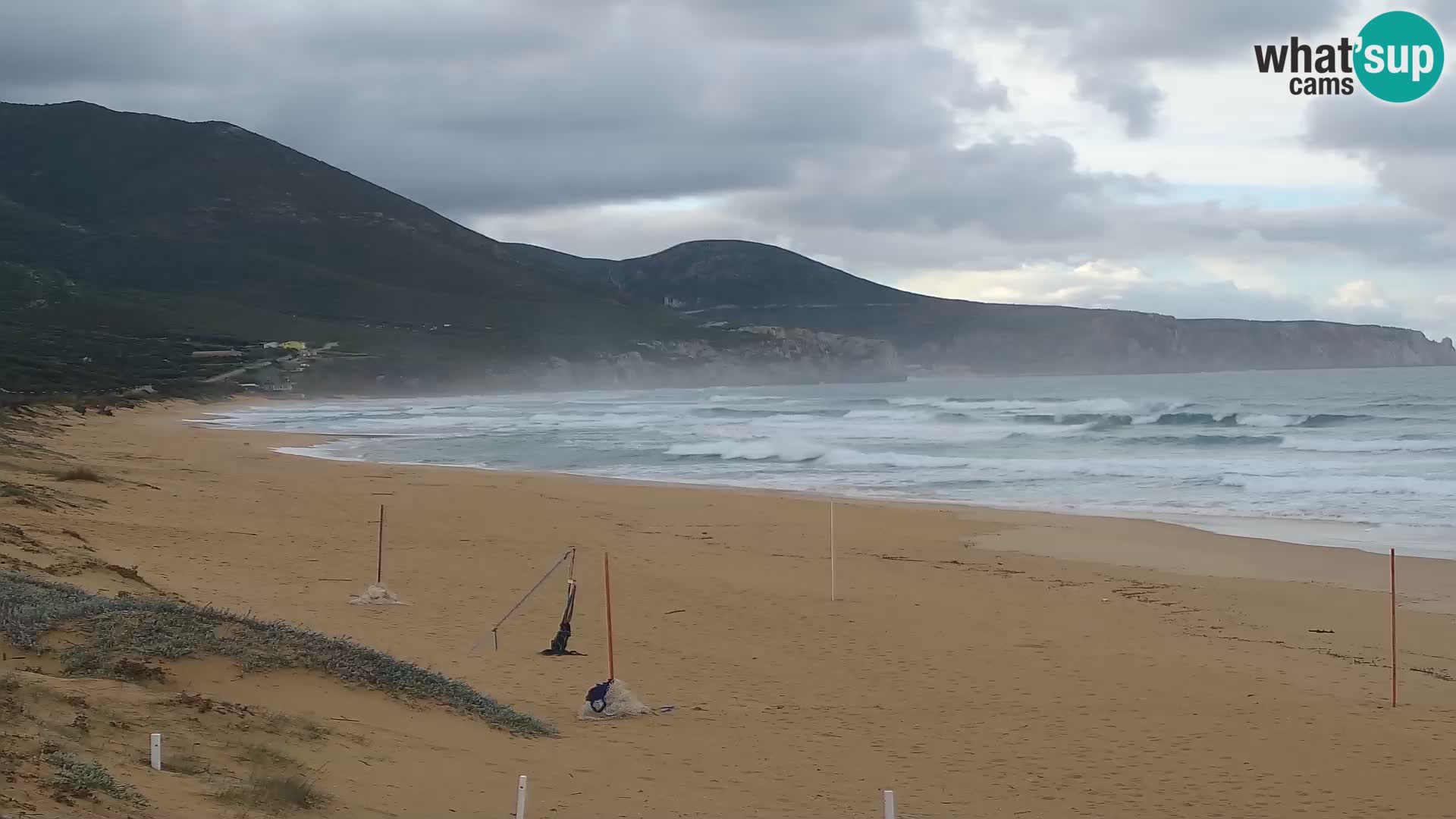 Spiaggia di San Nicolò webcam a Buggerru, Sardegna – Ammira le onde e i tramonti