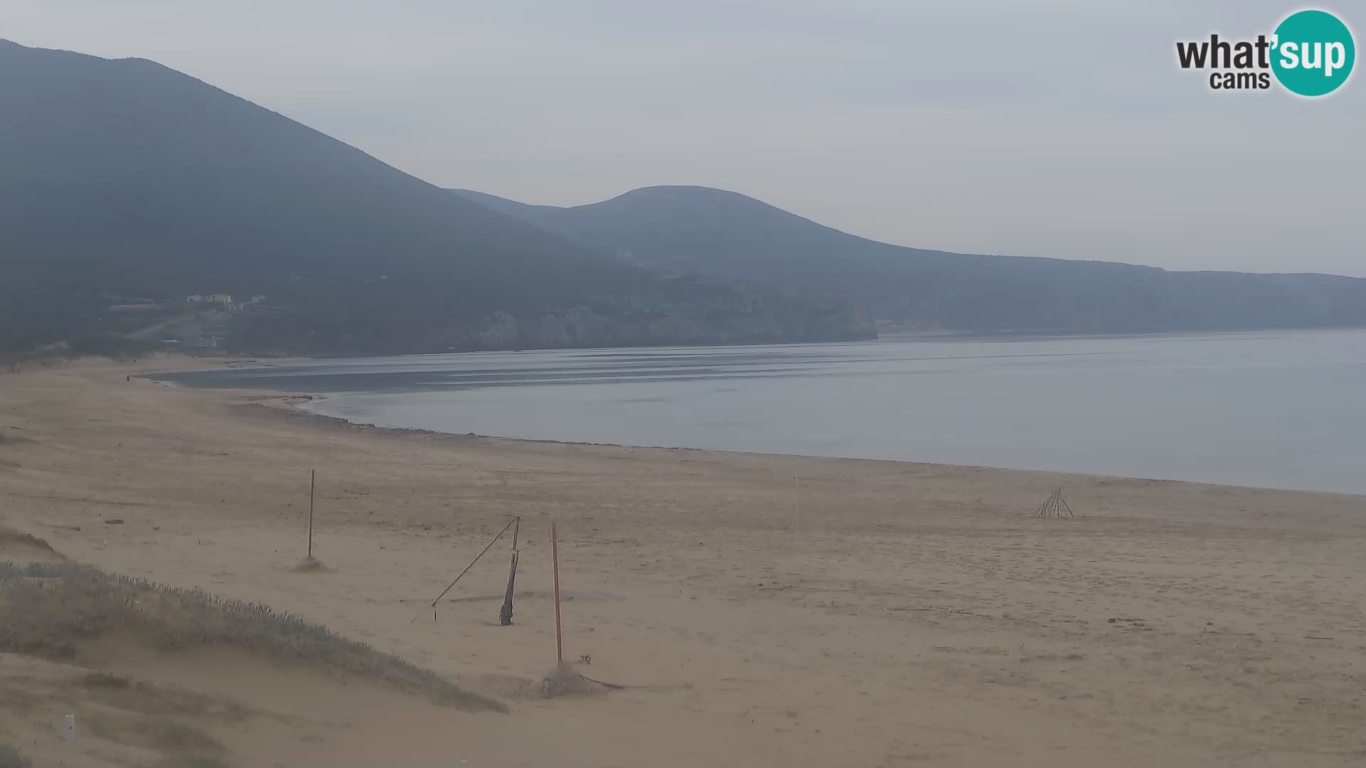 Webcam en direct de la plage de San Nicolò à Buggerru en Sardaigne – Regardez les vagues et le coucher de soleil