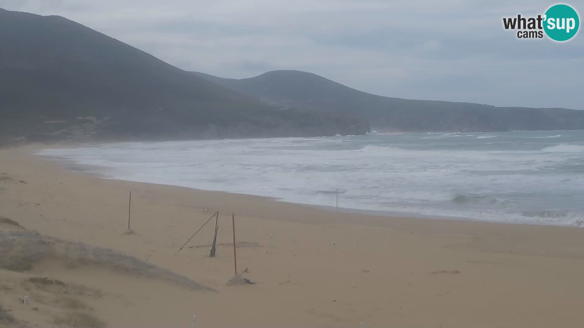 Spiaggia di San Nicolò webcam a Buggerru, Sardegna – Ammira le onde e i tramonti