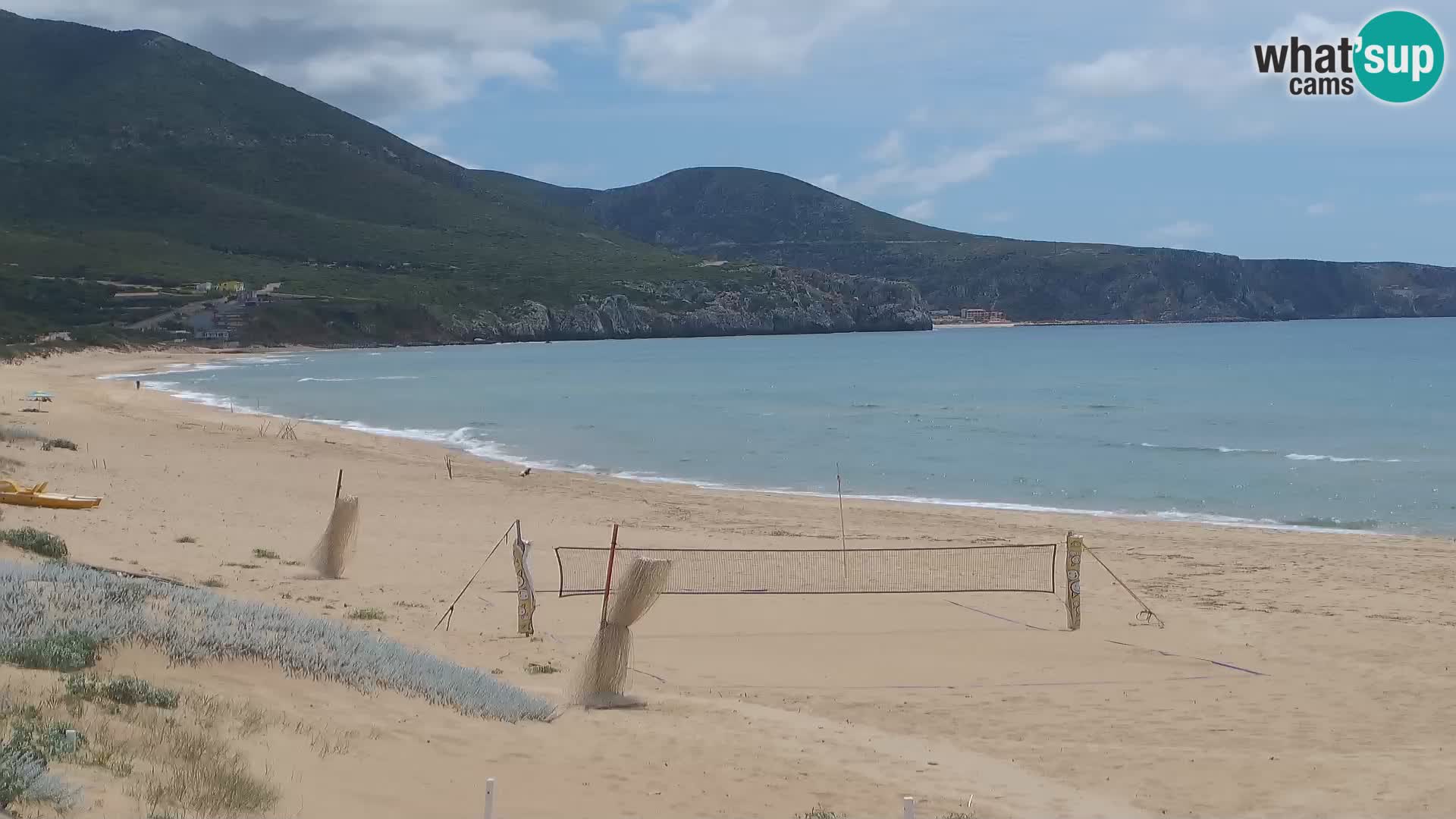 Live webcam plaže San Nicolò u Buggerru, Sardinija – uživajte u valovima i zalascima sunca