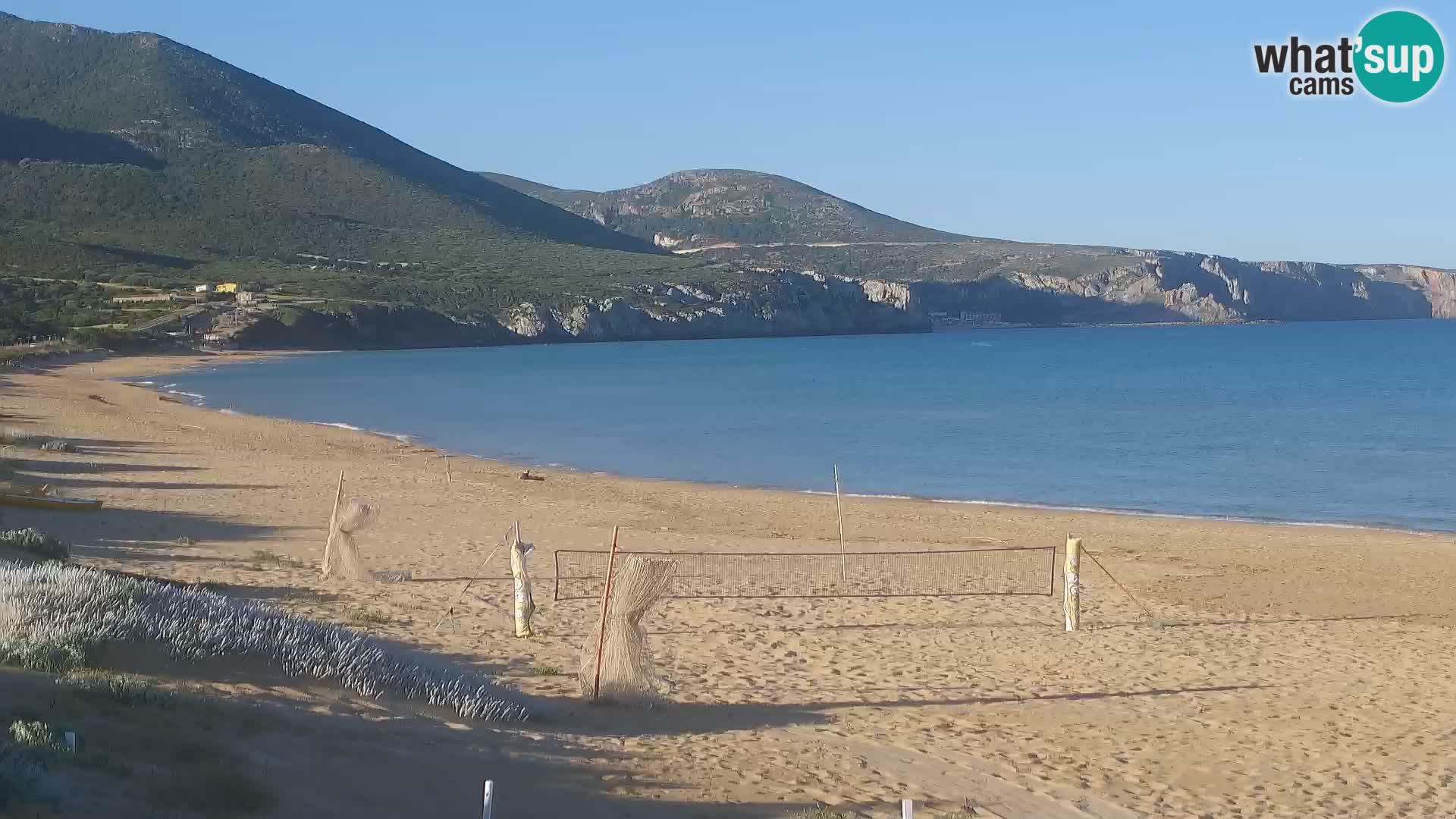 Live webcam plaže San Nicolò u Buggerru, Sardinija – uživajte u valovima i zalascima sunca