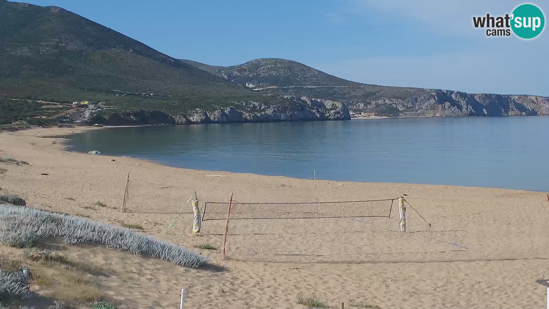 Live webcam plaže San Nicolò u Buggerru, Sardinija – uživajte u valovima i zalascima sunca