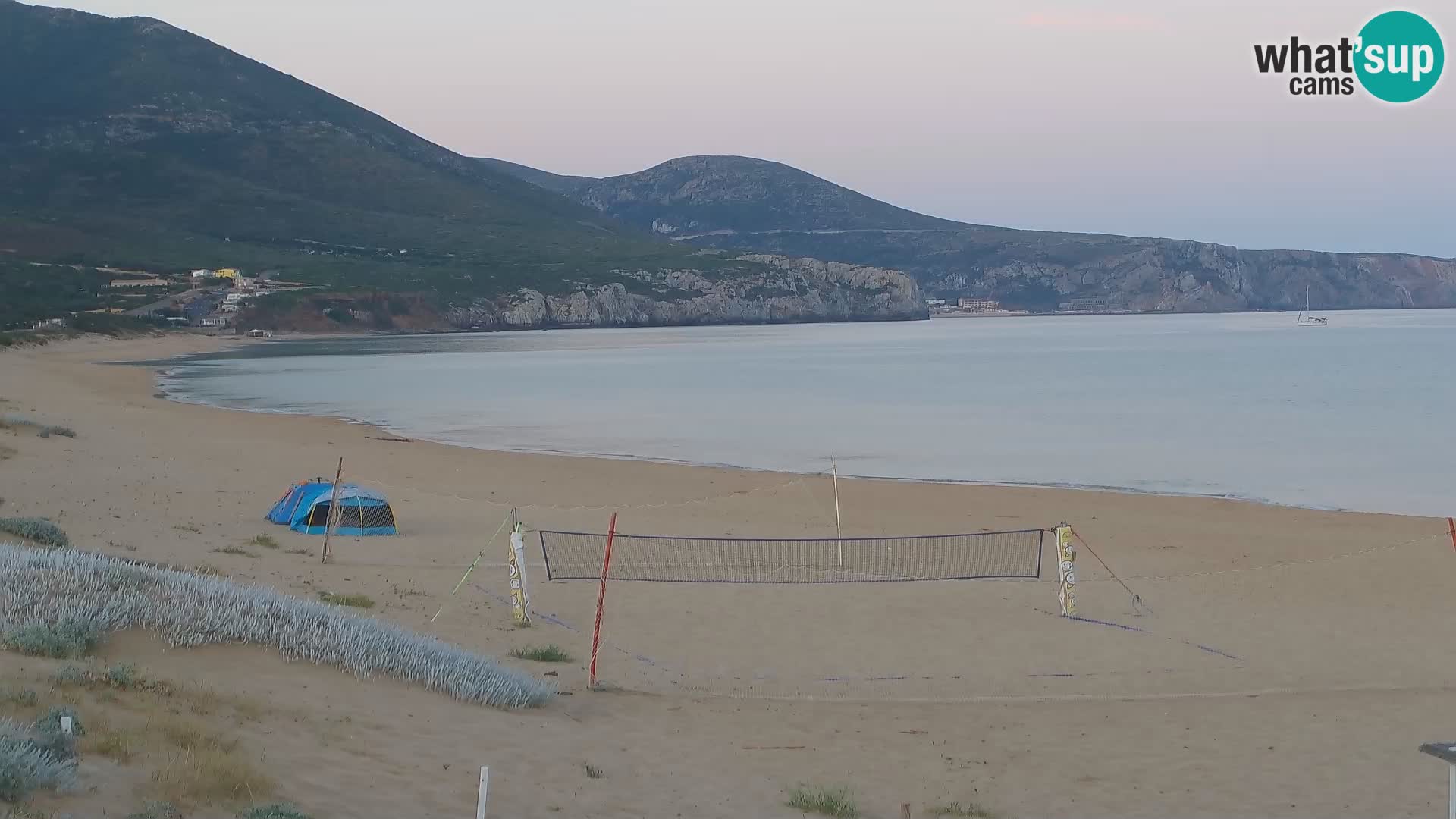 Spiaggia di San Nicolò webcam a Buggerru, Sardegna – Ammira le onde e i tramonti
