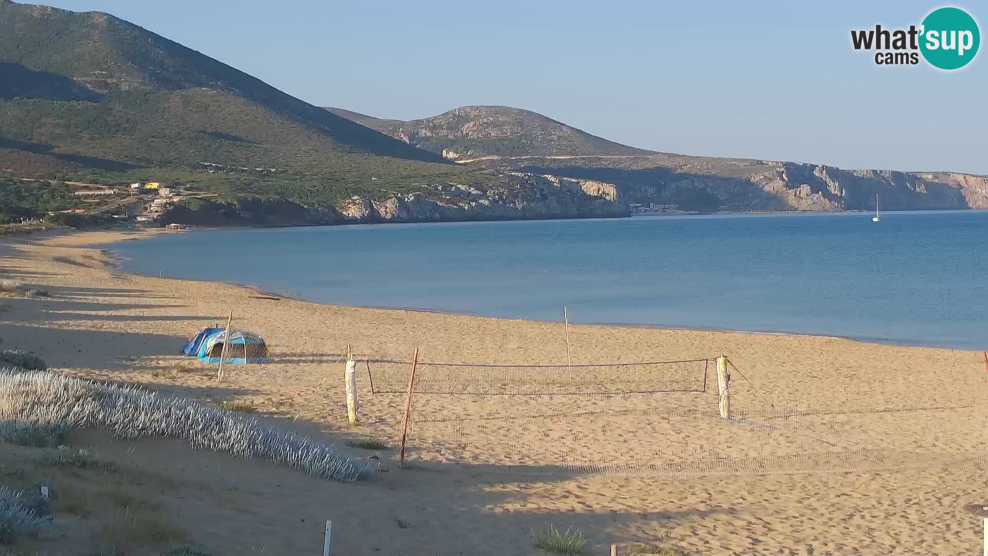 Spiaggia di San Nicolò webcam a Buggerru, Sardegna – Ammira le onde e i tramonti