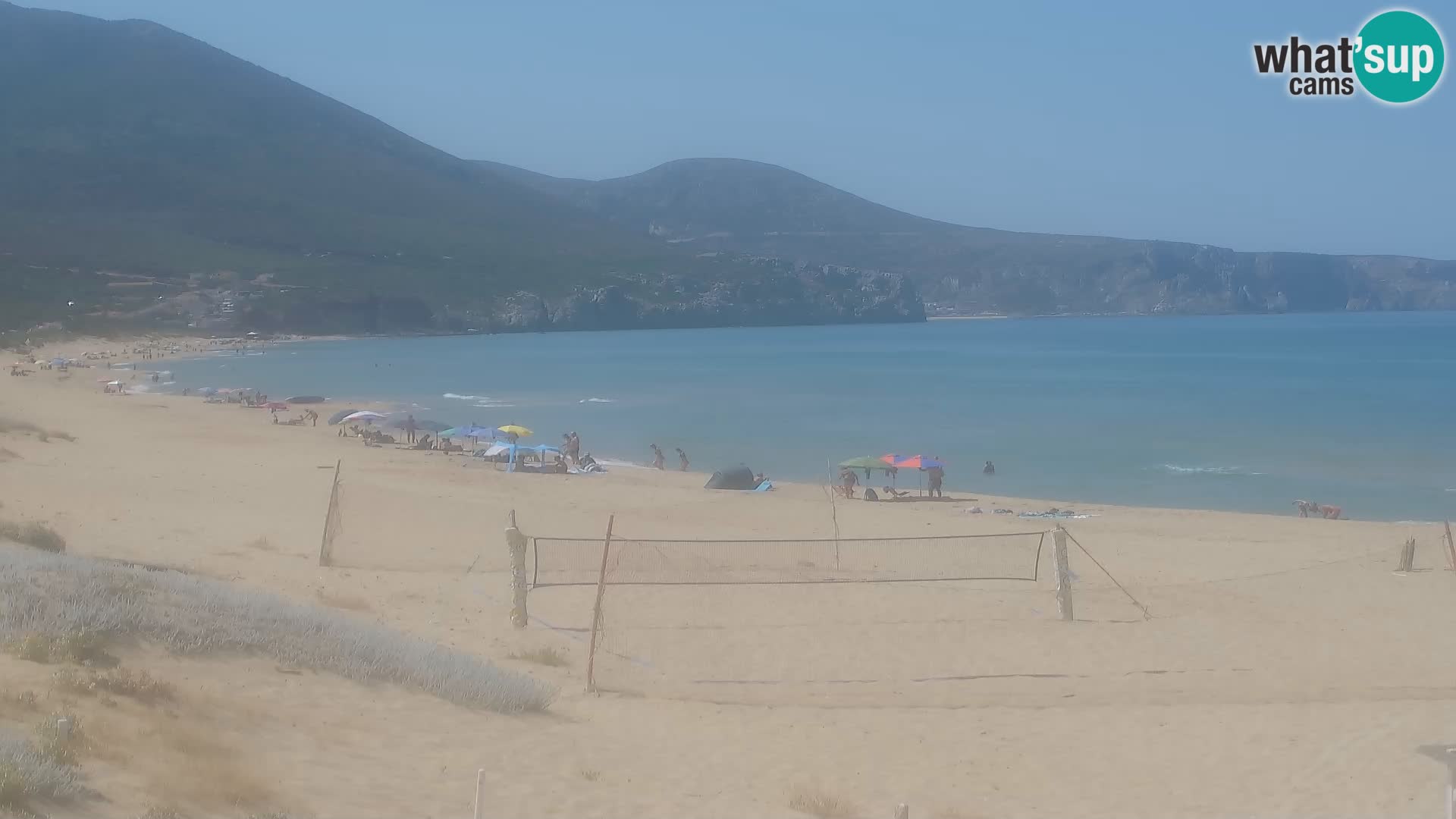 Live-Webcam am Strand von San Nicolò in Buggerru, Sardinien – Beobachten Sie die Wellen und den Sonnenuntergang