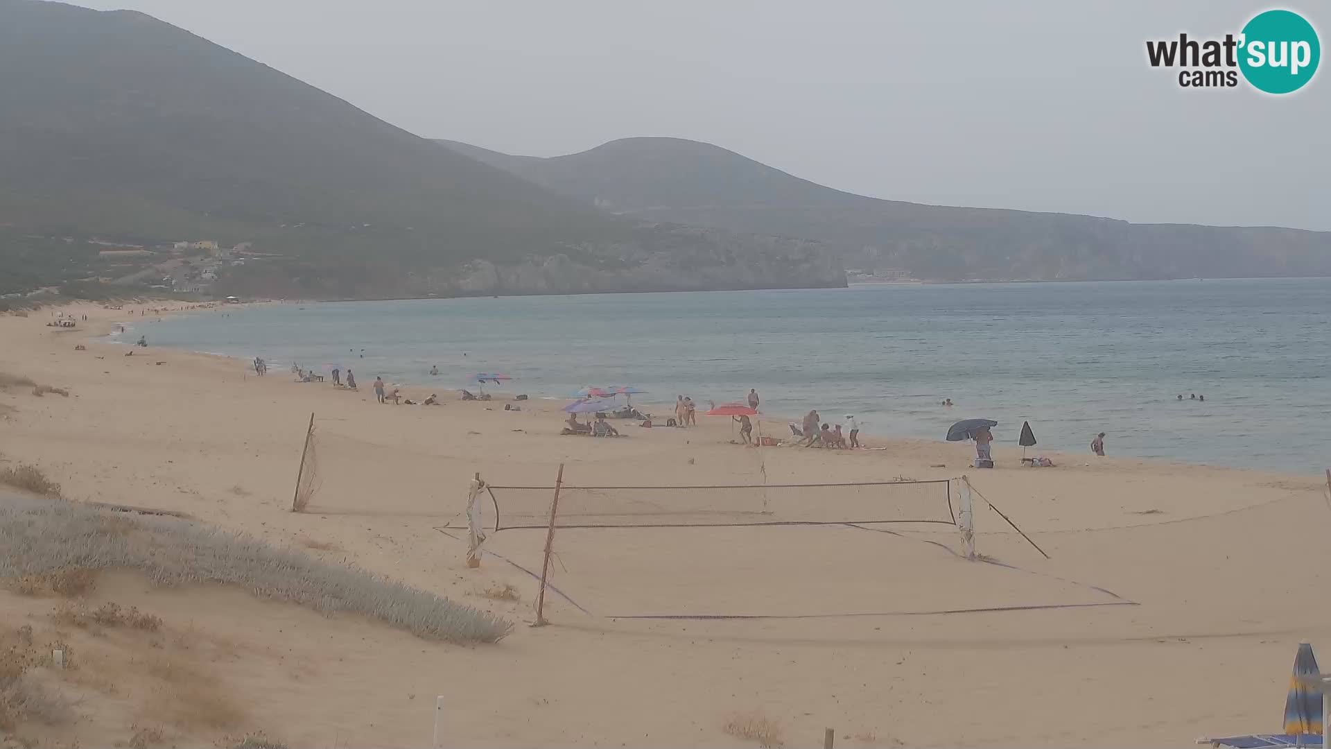 Webcam en direct de la plage de San Nicolò à Buggerru en Sardaigne – Regardez les vagues et le coucher de soleil