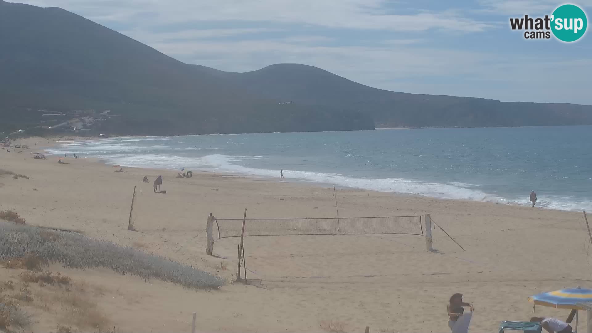 Spletna kamera plaže San Nicolò v Buggerruju, Sardinija – uživajte v valovih in sončnih zahodih