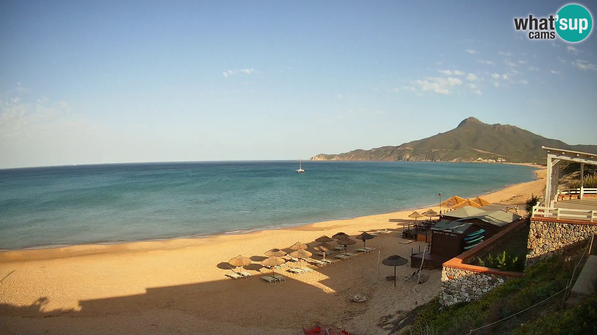 Spiaggia San Nicolò Buggerru webcam | Sardegna