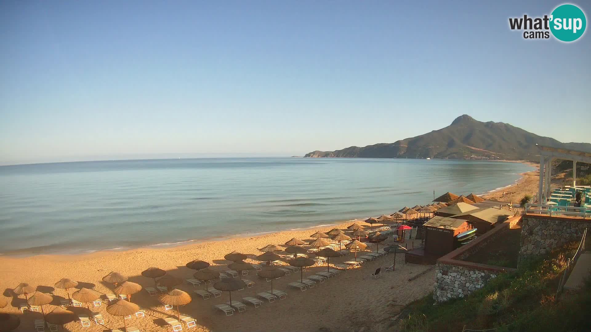 Spiaggia San Nicolò Buggerru webcam | Sardegna