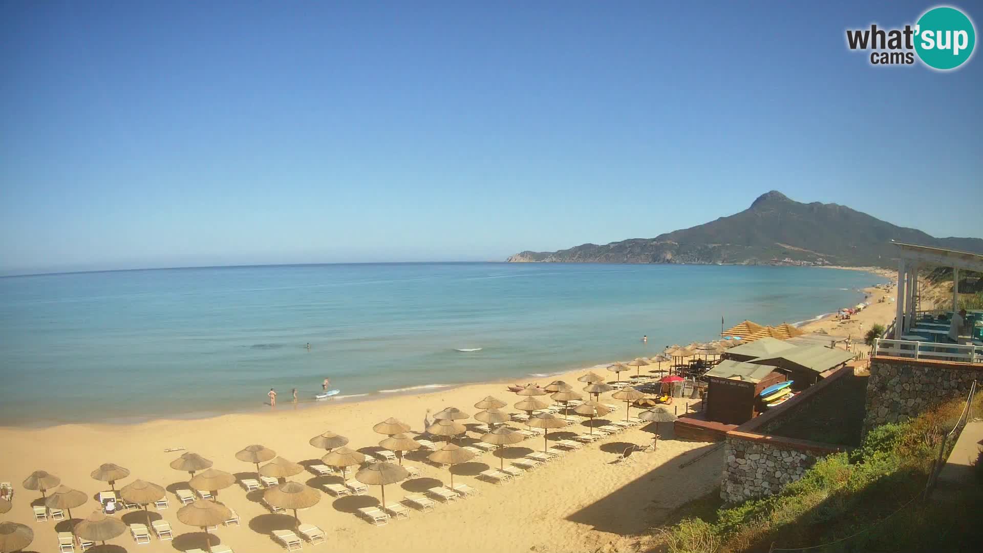 Spiaggia San Nicolò Buggerru webcam | Sardegna