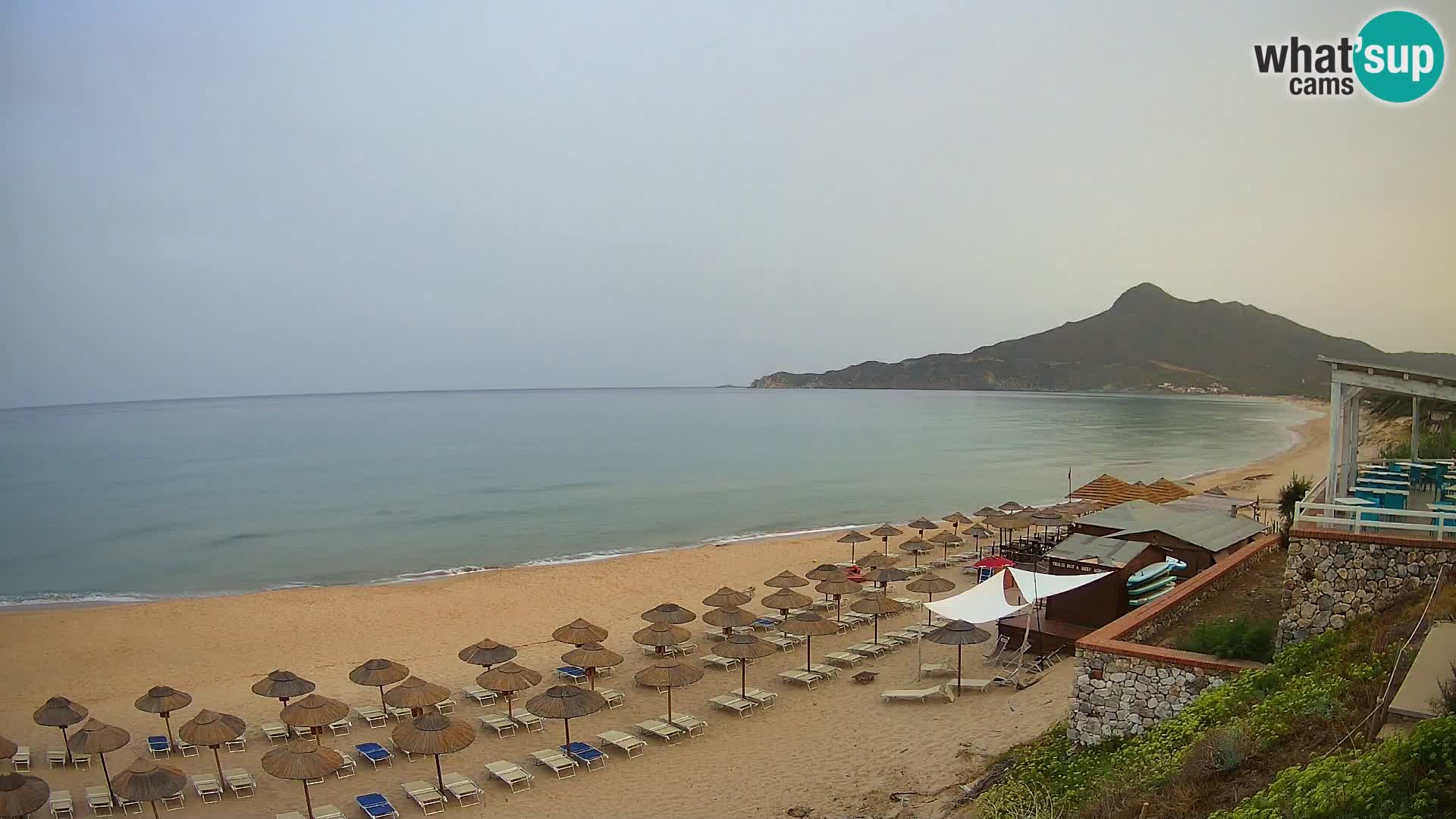 Spiaggia San Nicolò Buggerru webcam | Sardegna