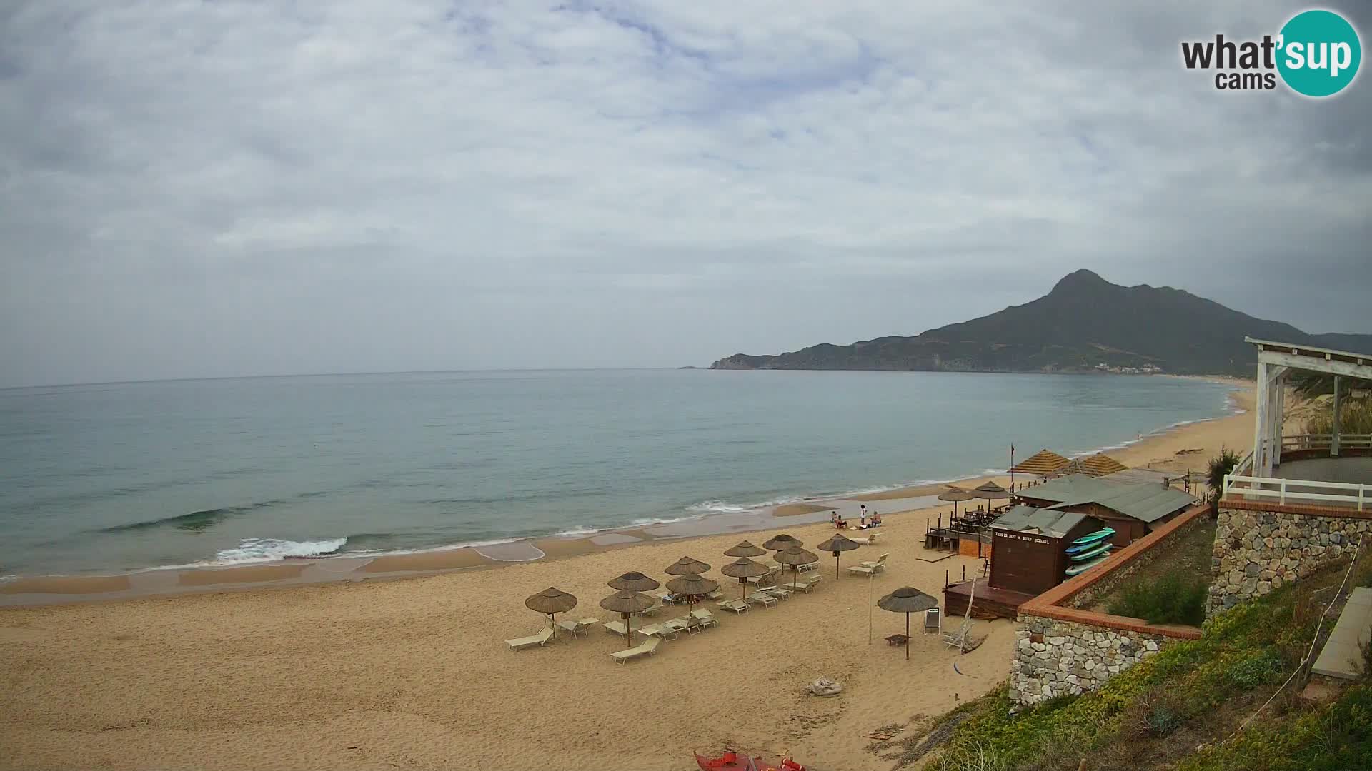 Spiaggia San Nicolò Buggerru webcam | Sardegna