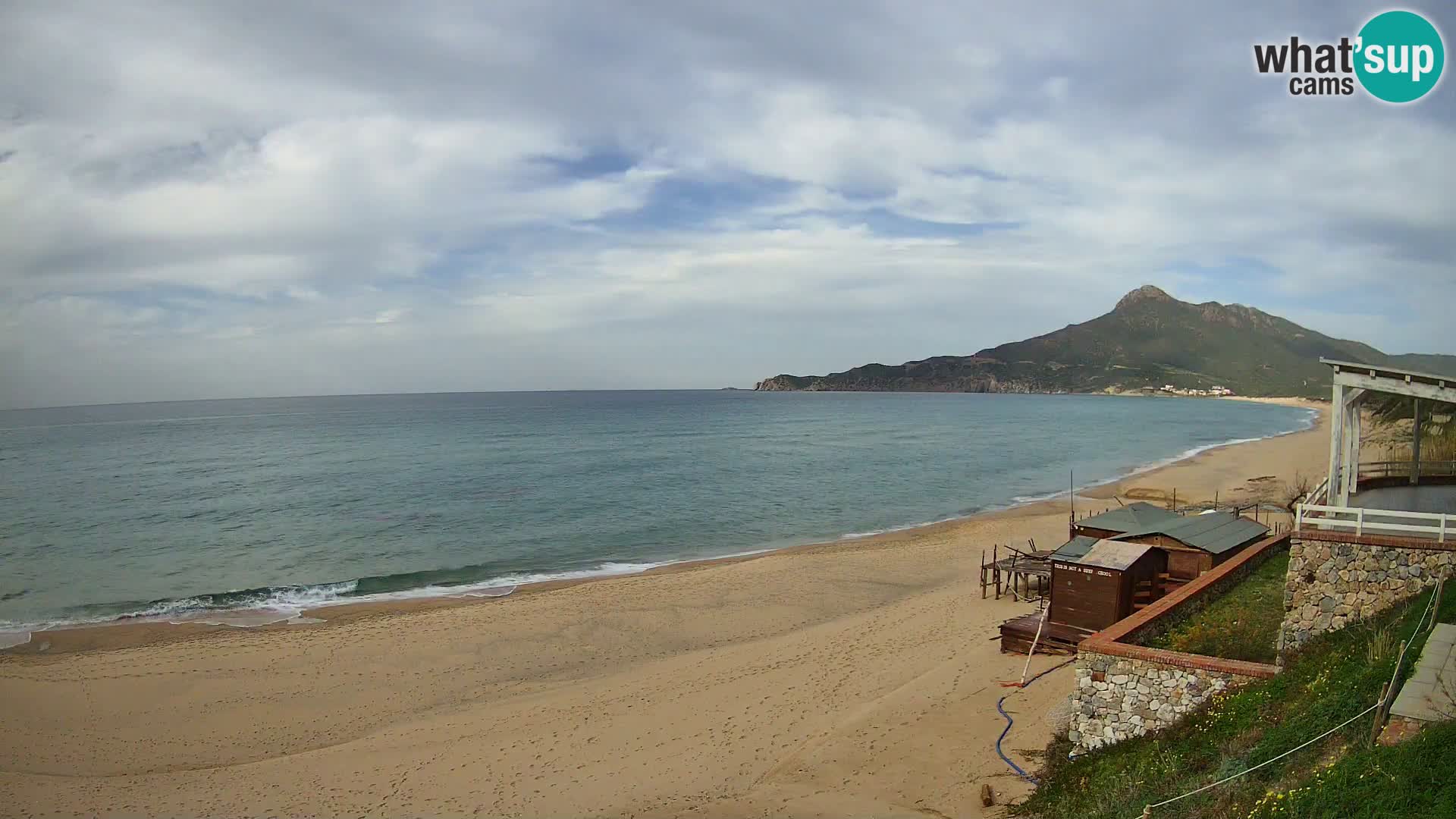 Spiaggia San Nicolò Buggerru webcam | Sardegna