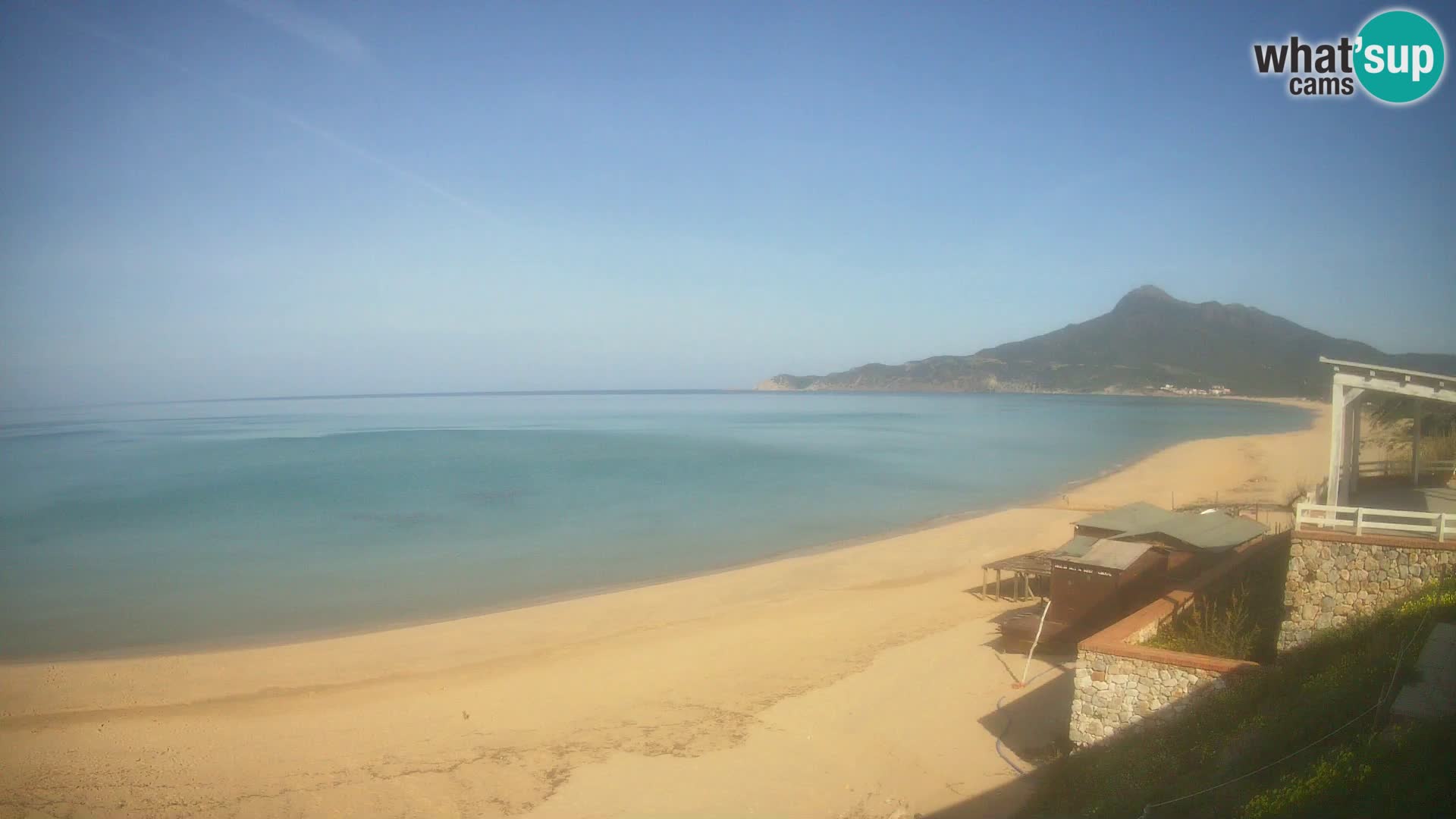 Spiaggia San Nicolò Buggerru webcam | Sardegna