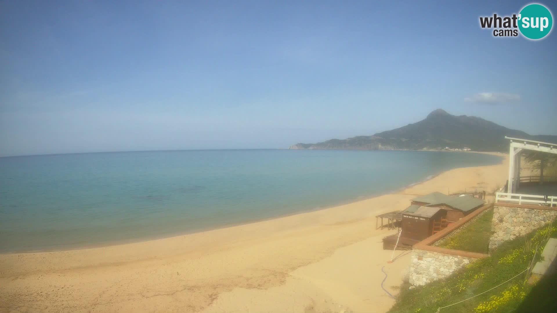 Spiaggia San Nicolò Buggerru webcam | Sardegna