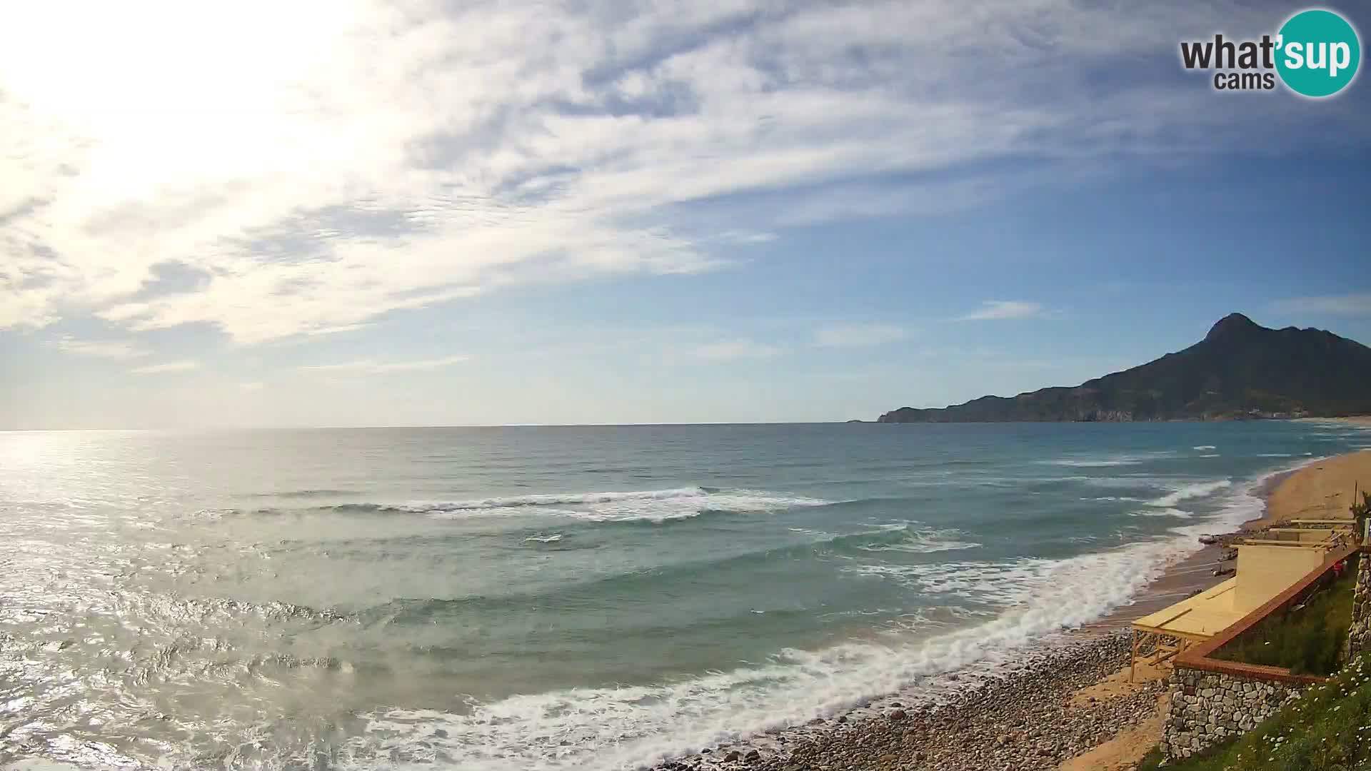 Spiaggia San Nicolò Buggerru webcam | Sardegna