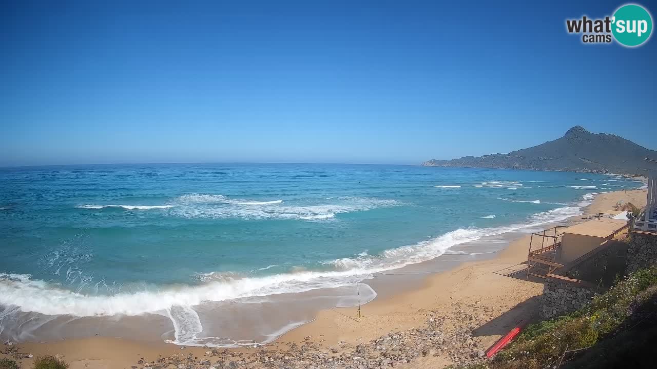 Spiaggia San Nicolò Buggerru webcam | Sardegna