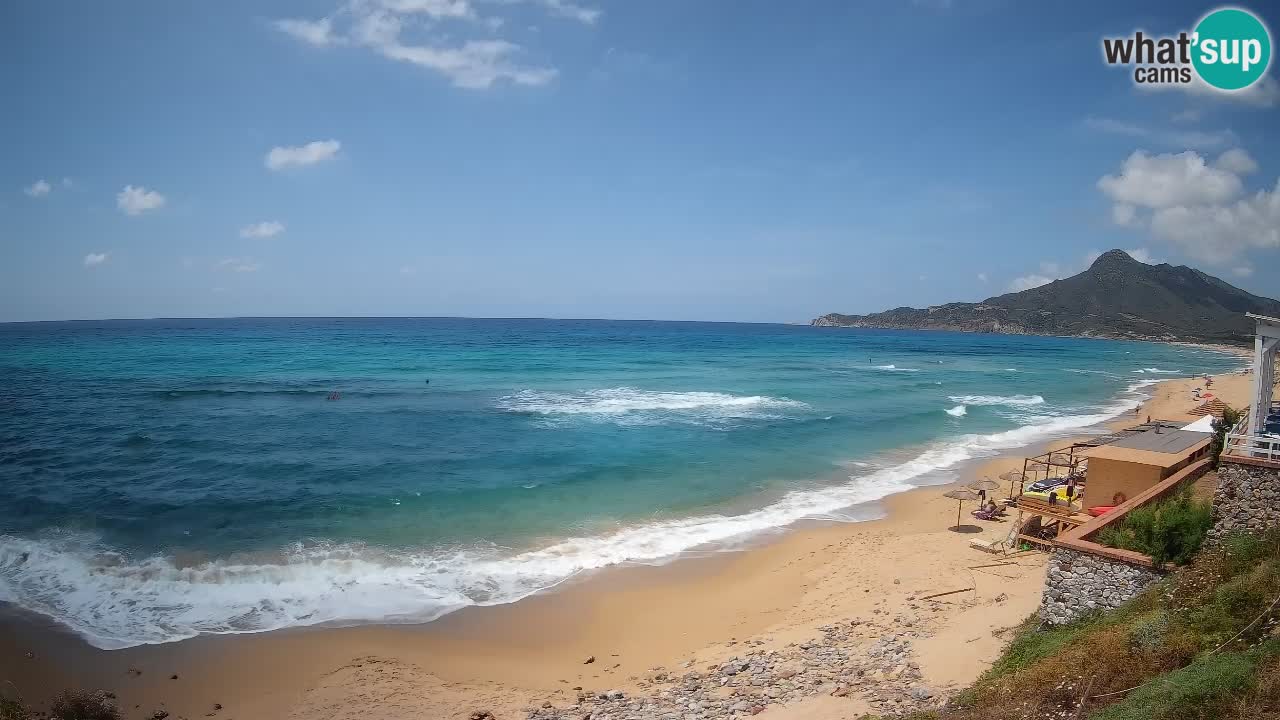 Spiaggia San Nicolò Buggerru webcam | Sardegna
