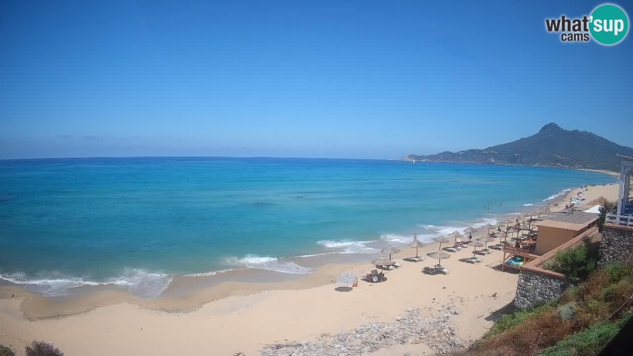 Spiaggia San Nicolò Buggerru webcam | Sardegna