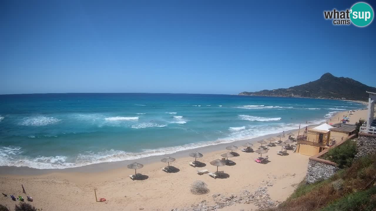 Spiaggia San Nicolò Buggerru webcam | Sardegna