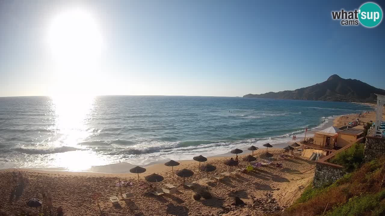 Spiaggia San Nicolò Buggerru webcam | Sardegna