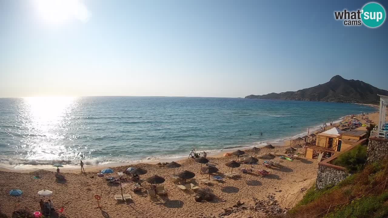 Spiaggia San Nicolò Buggerru webcam | Sardegna