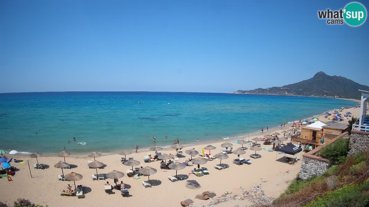 Spiaggia San Nicolò Buggerru webcam | Sardegna
