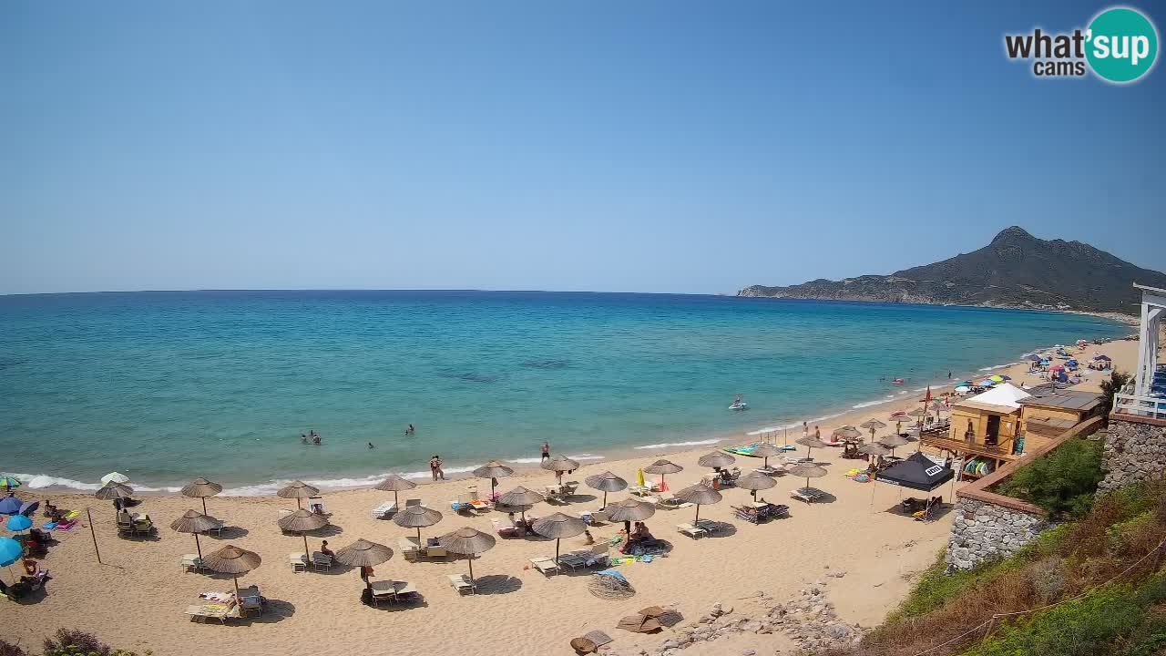 Spiaggia San Nicolò Buggerru webcam | Sardegna
