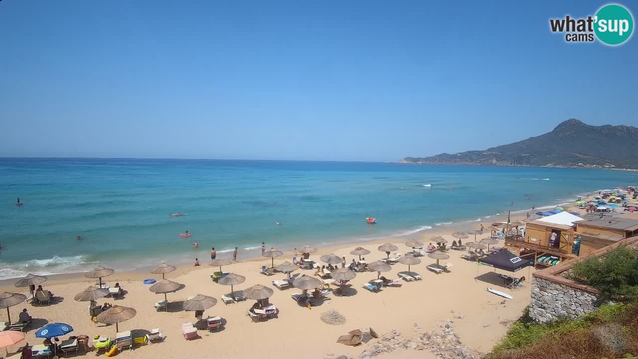 Spiaggia San Nicolò Buggerru webcam | Sardegna