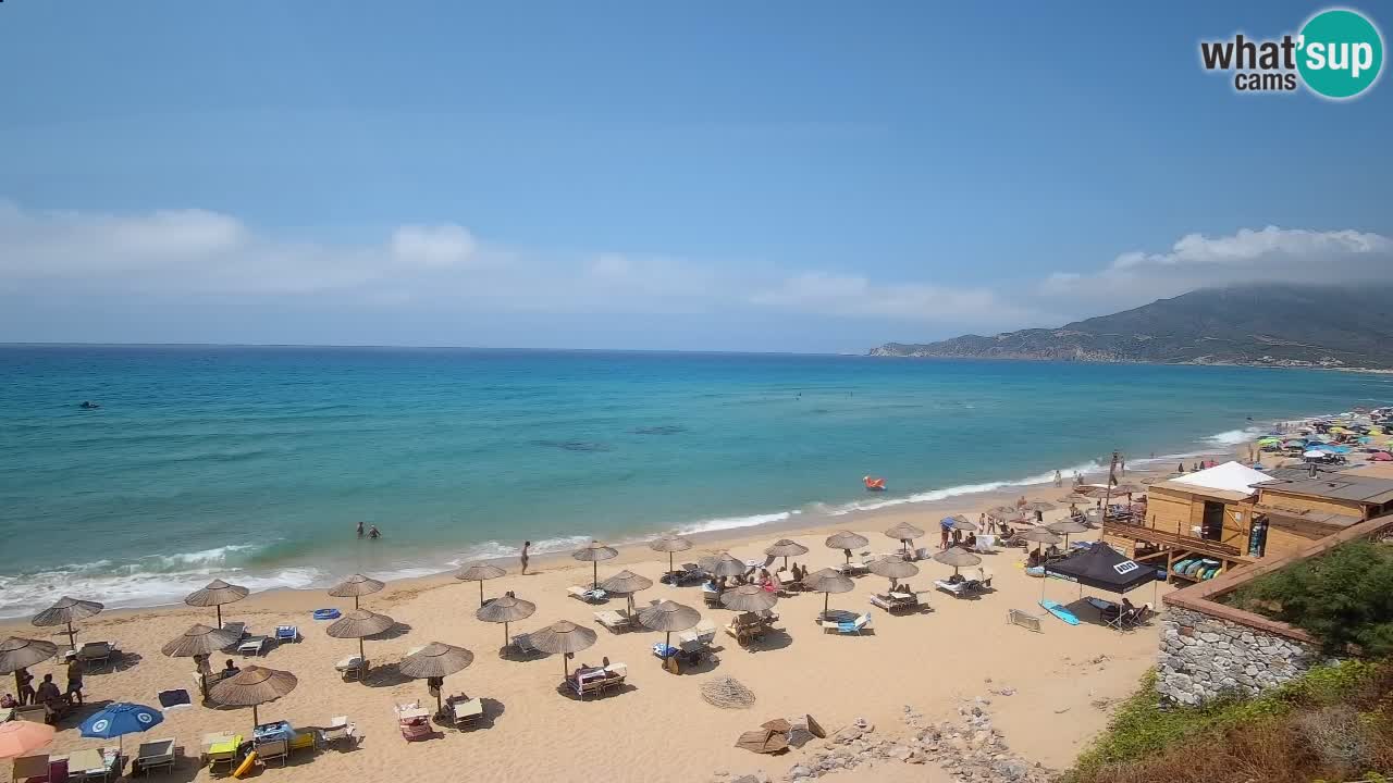 Spiaggia San Nicolò Buggerru webcam | Sardegna