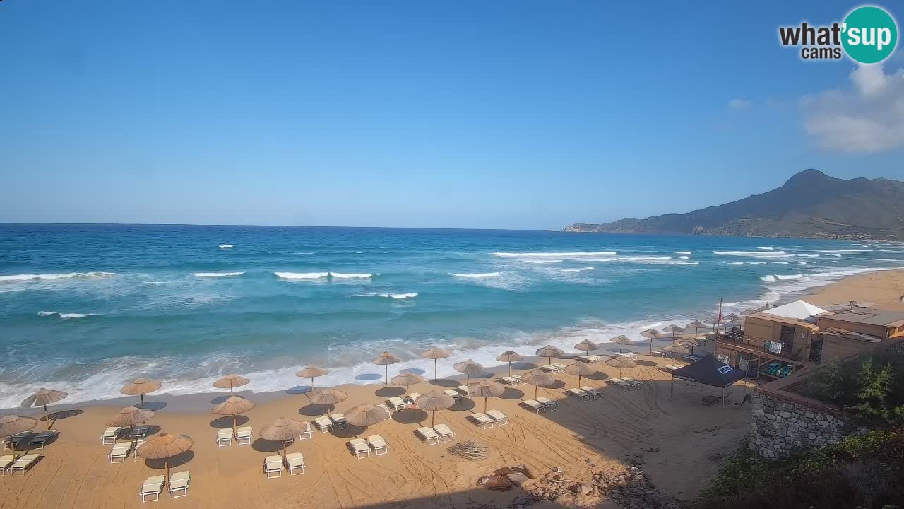 Spiaggia San Nicolò Buggerru webcam | Sardegna