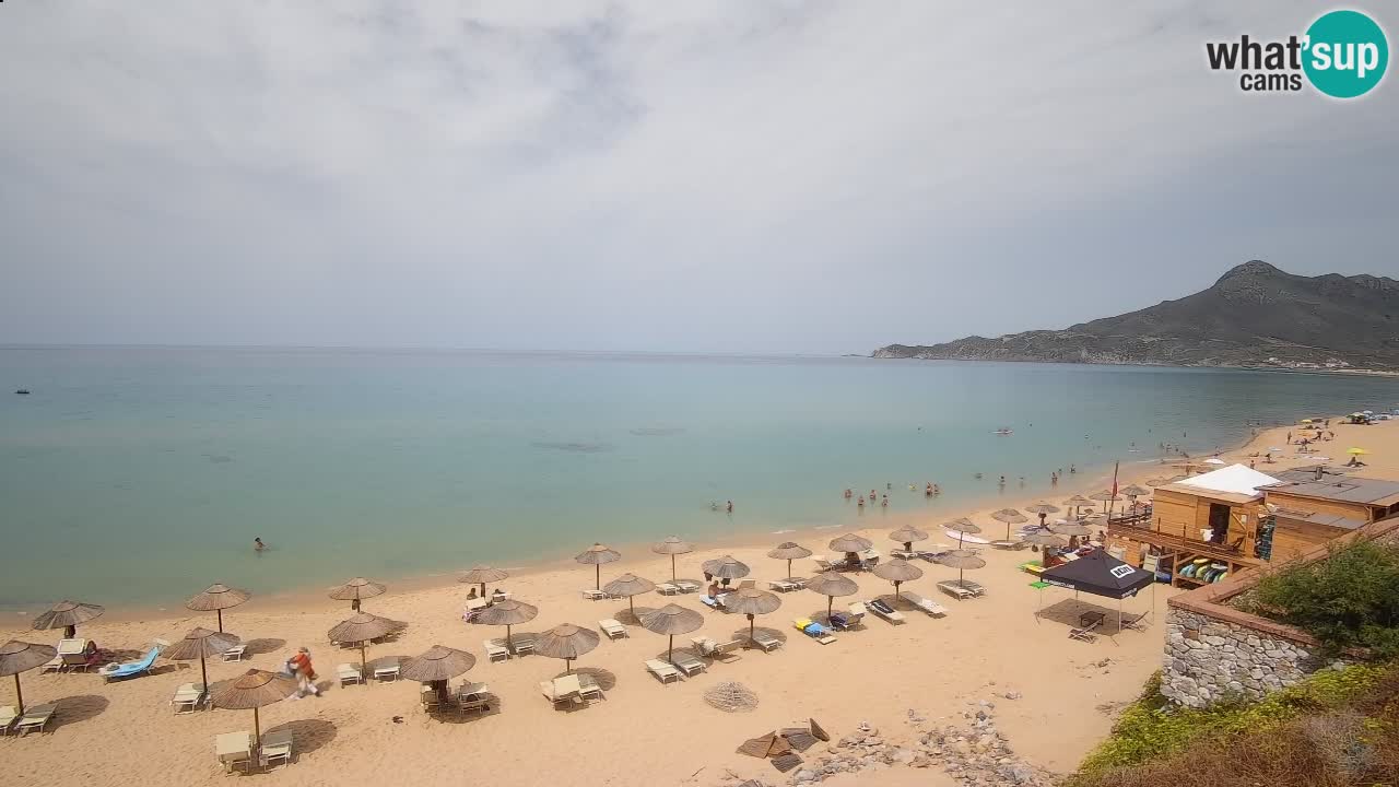 Spiaggia San Nicolò Buggerru webcam | Sardegna