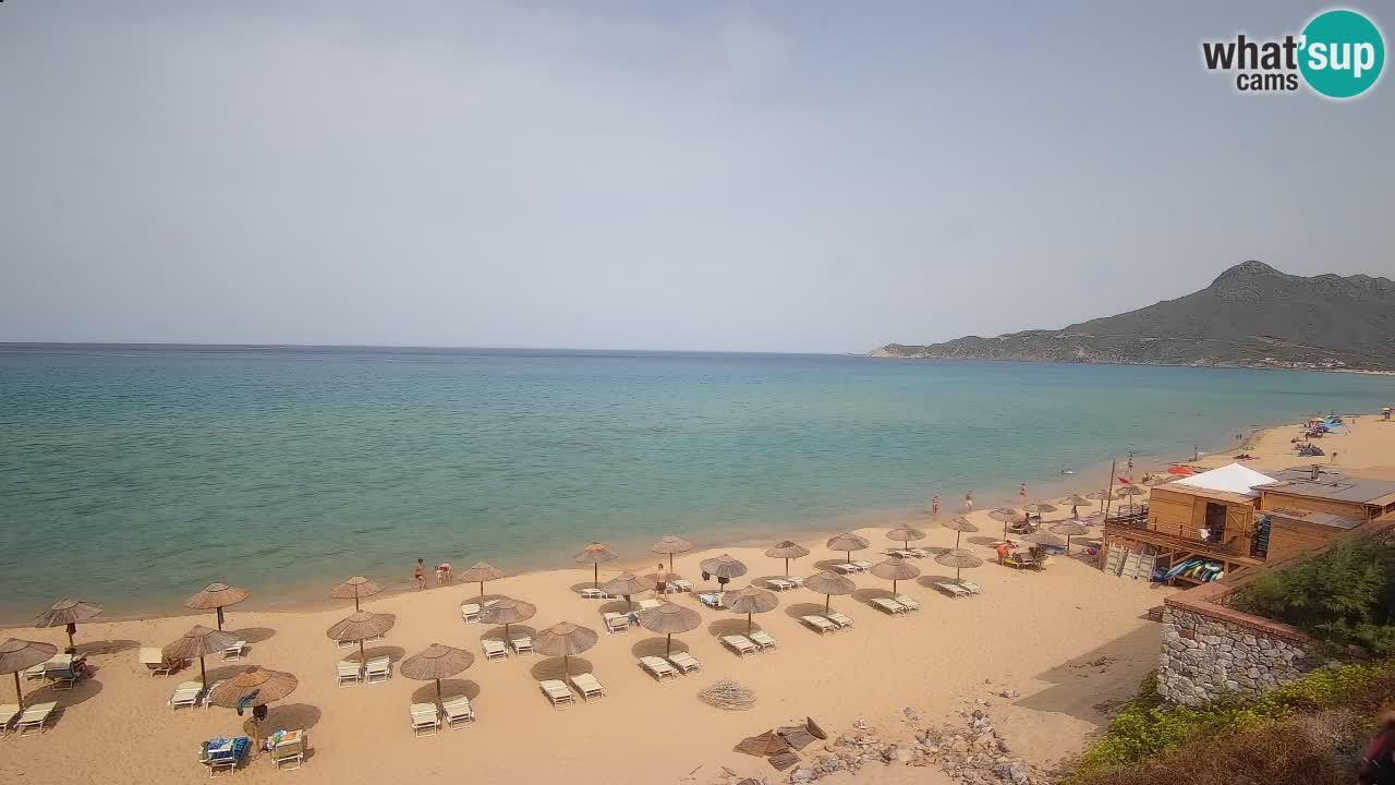 Spiaggia San Nicolò Buggerru webcam | Sardegna