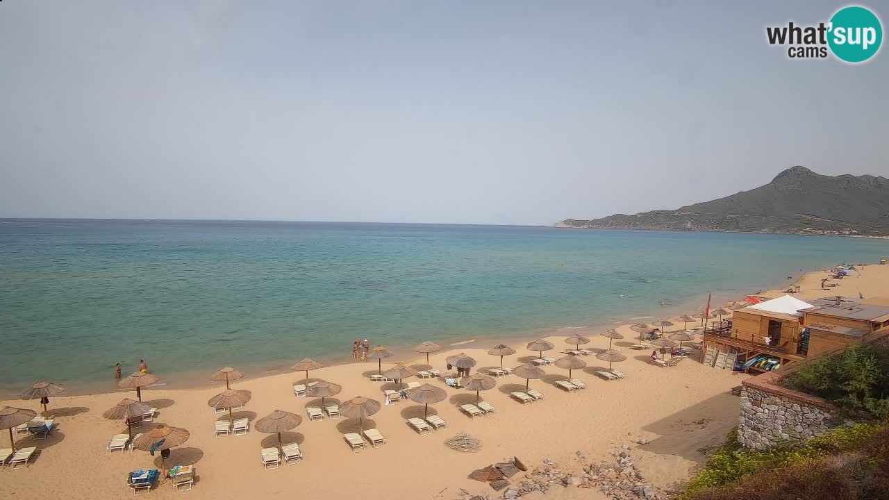 Spiaggia San Nicolò Buggerru webcam | Sardegna
