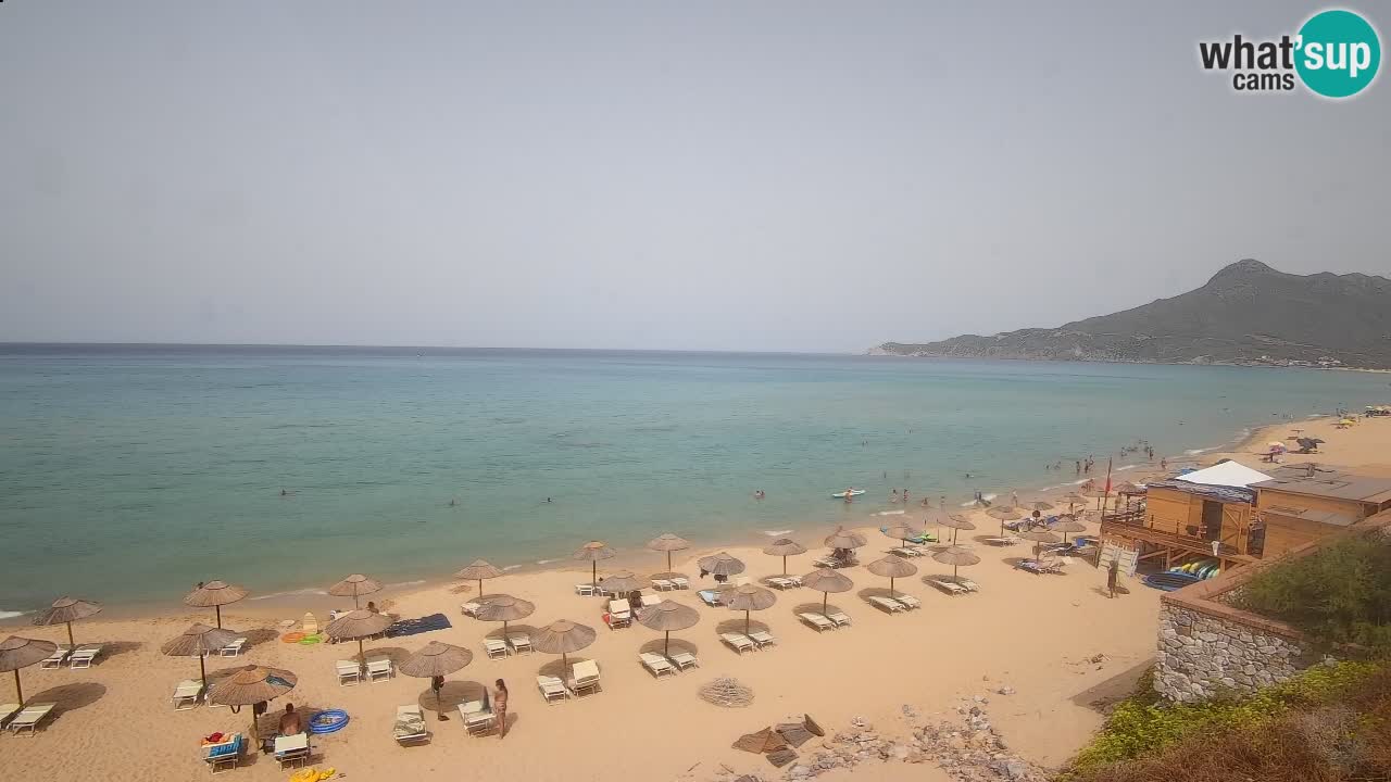 Spiaggia San Nicolò Buggerru webcam | Sardegna
