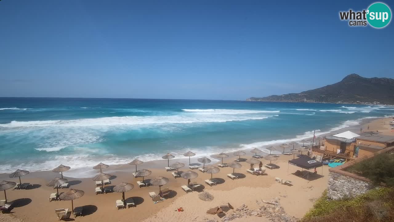 Spiaggia San Nicolò Buggerru webcam | Sardegna