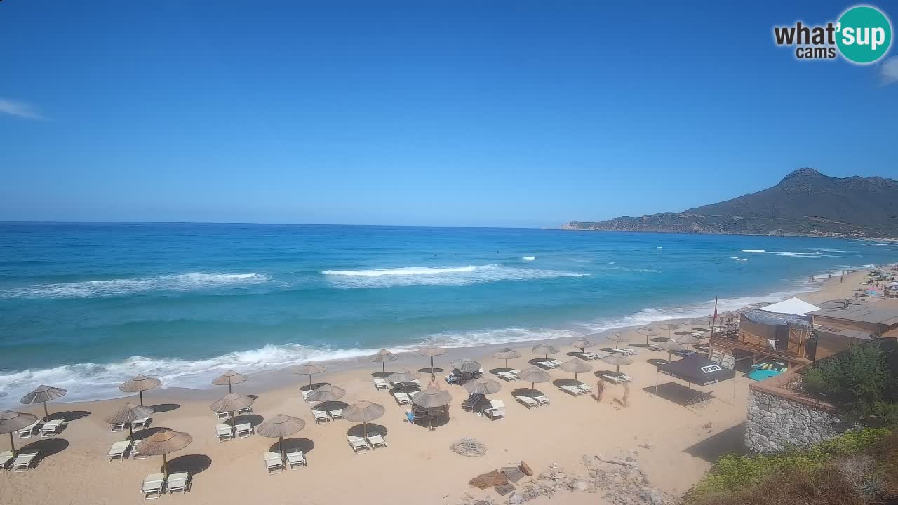 Spiaggia San Nicolò Buggerru webcam | Sardegna