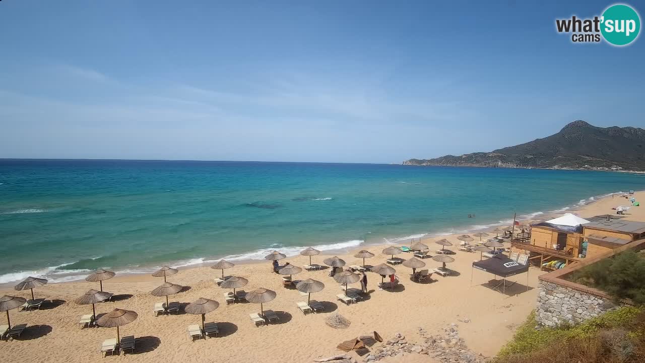 Spiaggia San Nicolò Buggerru webcam | Sardegna