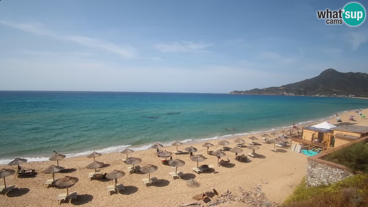 Spiaggia San Nicolò Buggerru webcam | Sardegna