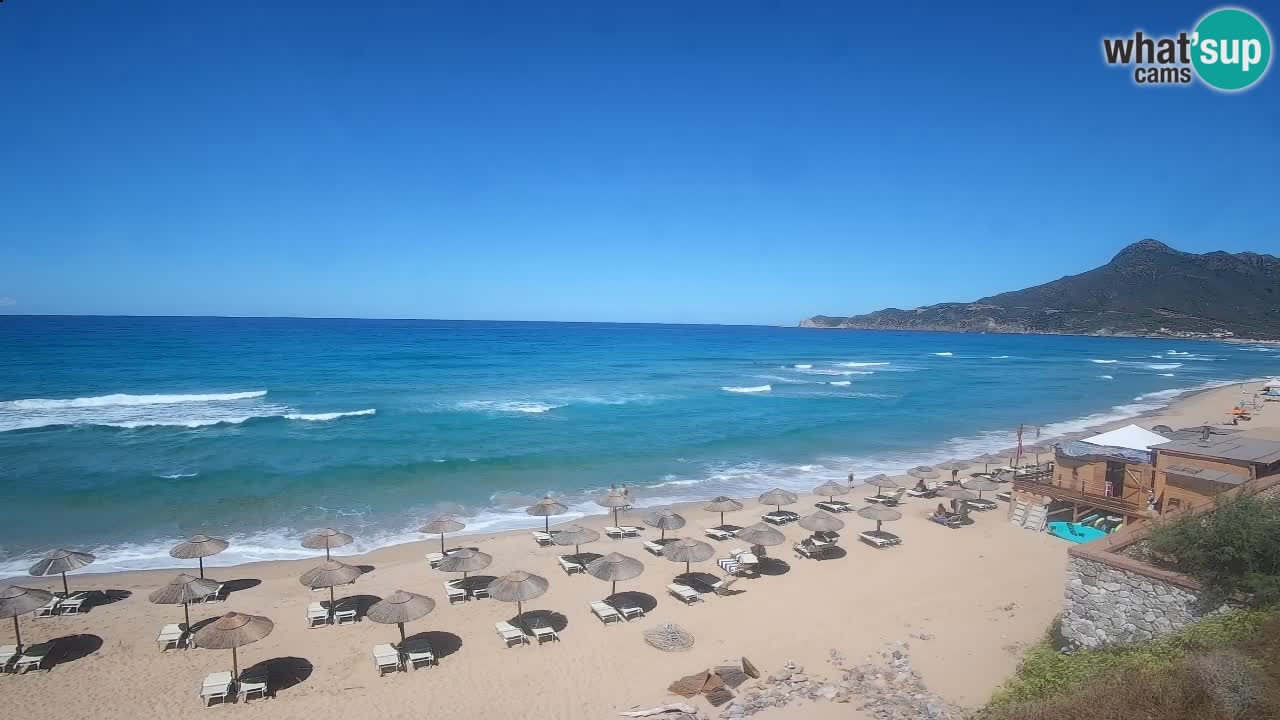 Spiaggia San Nicolò Buggerru webcam | Sardegna