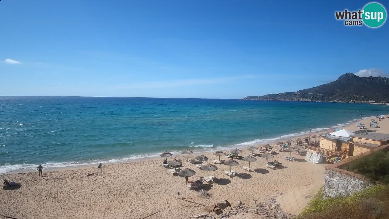 Spiaggia San Nicolò Buggerru webcam | Sardegna