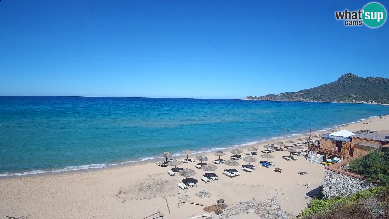 Spiaggia San Nicolò Buggerru webcam | Sardegna