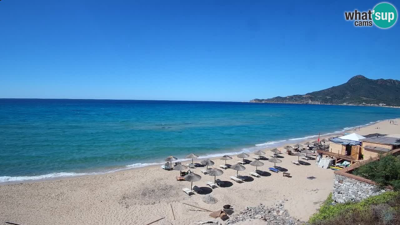 Spiaggia San Nicolò Buggerru webcam | Sardegna