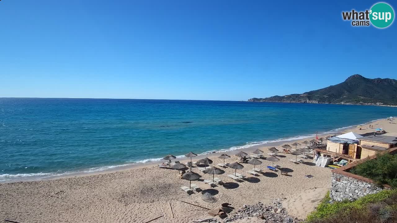 Spiaggia San Nicolò Buggerru webcam | Sardegna