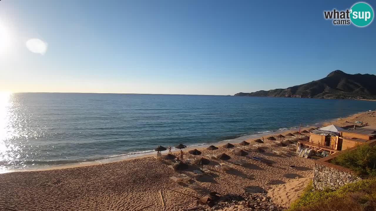 Spiaggia San Nicolò Buggerru webcam | Sardegna