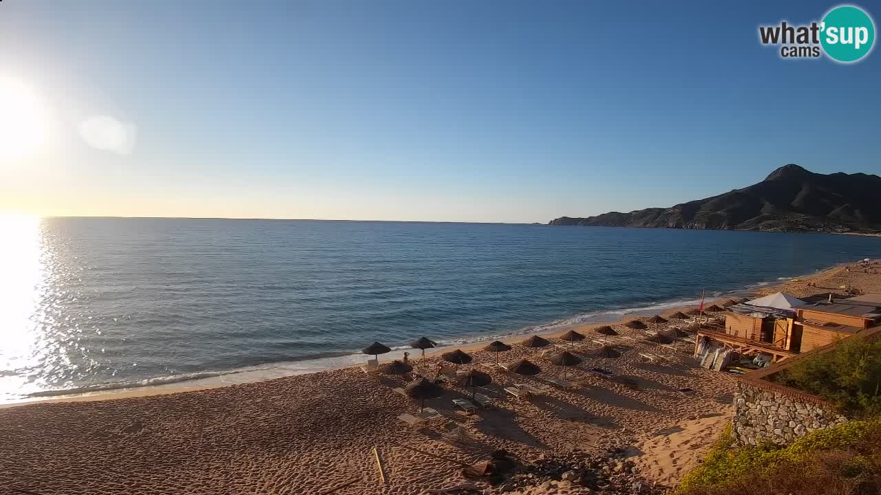 Spiaggia San Nicolò Buggerru webcam | Sardegna