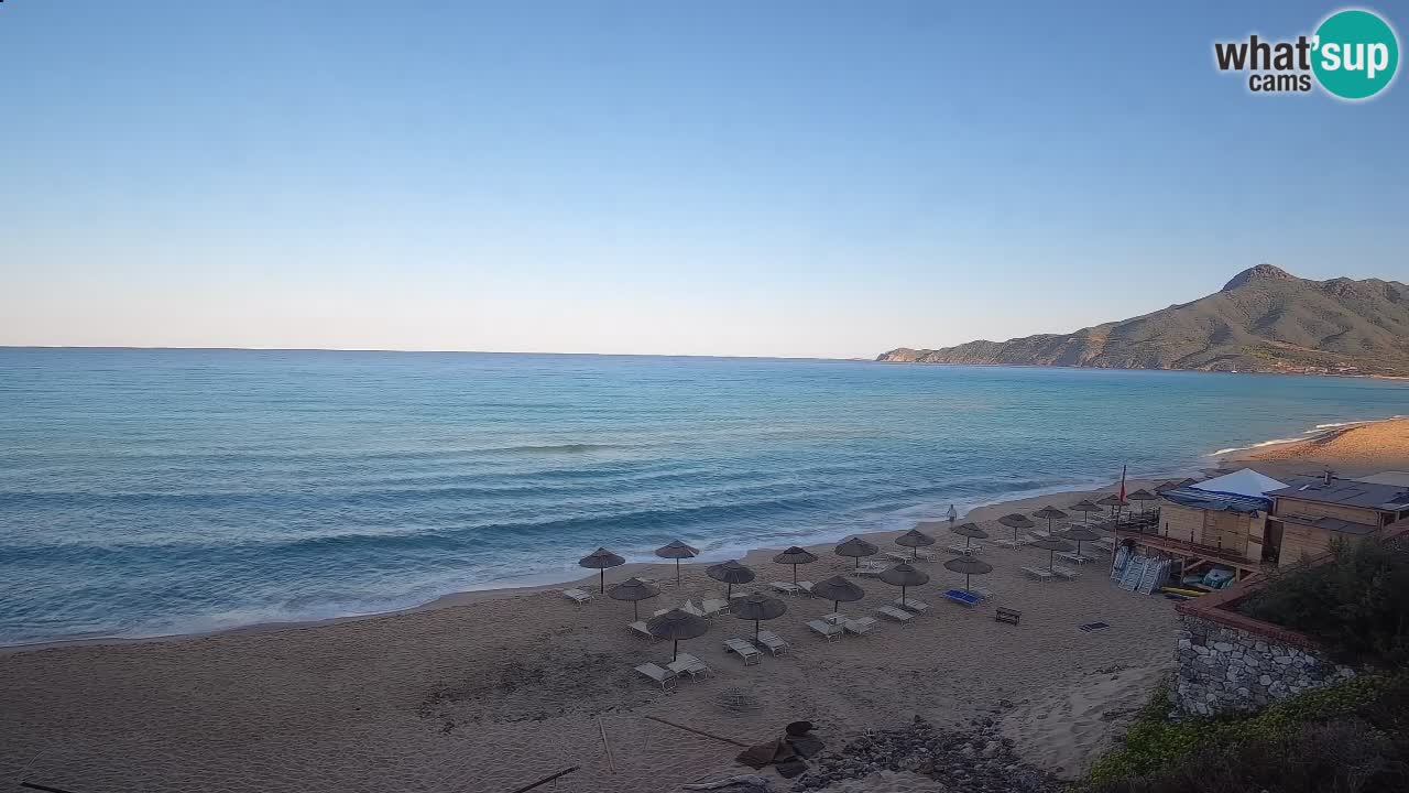 Spiaggia San Nicolò Buggerru webcam | Sardegna