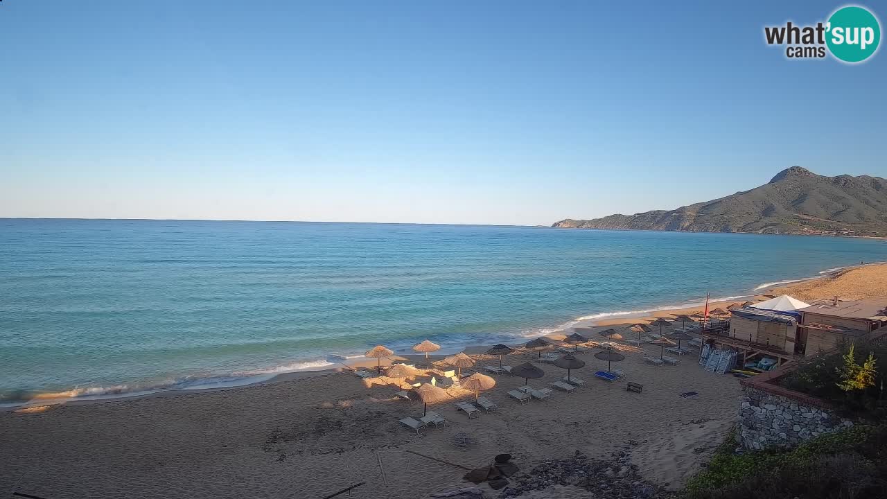 Spiaggia San Nicolò Buggerru webcam | Sardegna