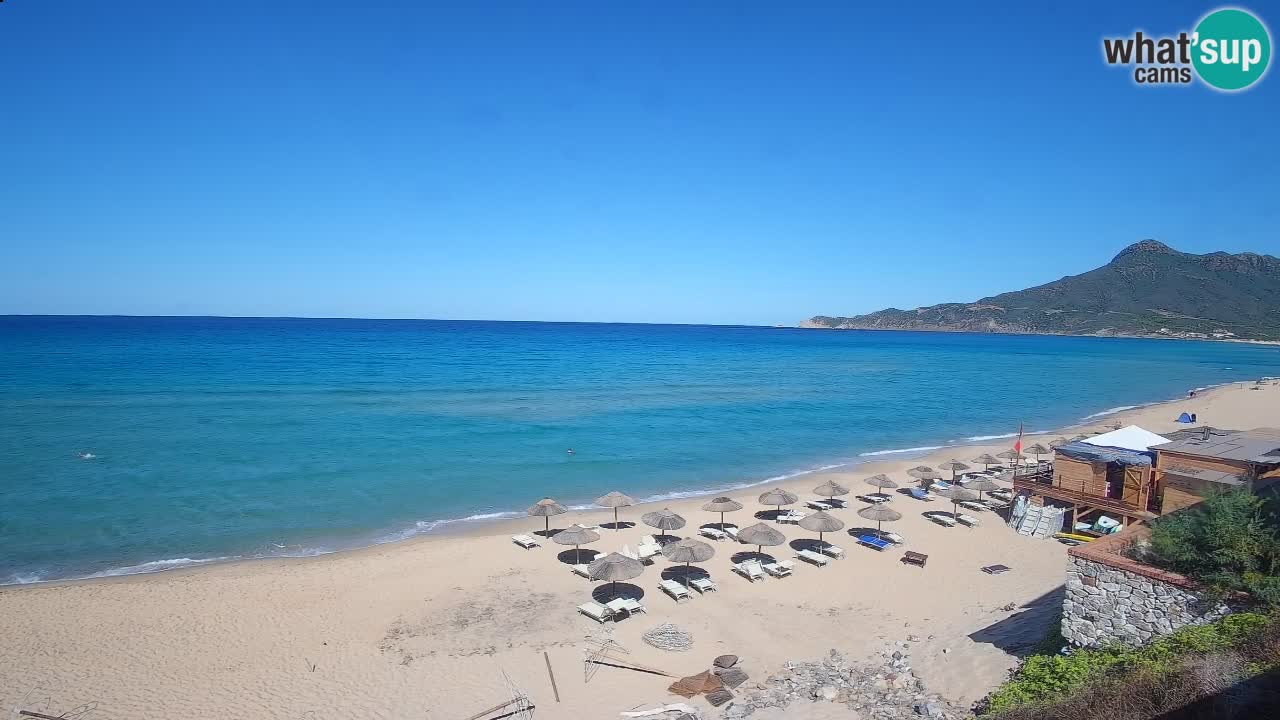 Spiaggia San Nicolò Buggerru webcam | Sardegna