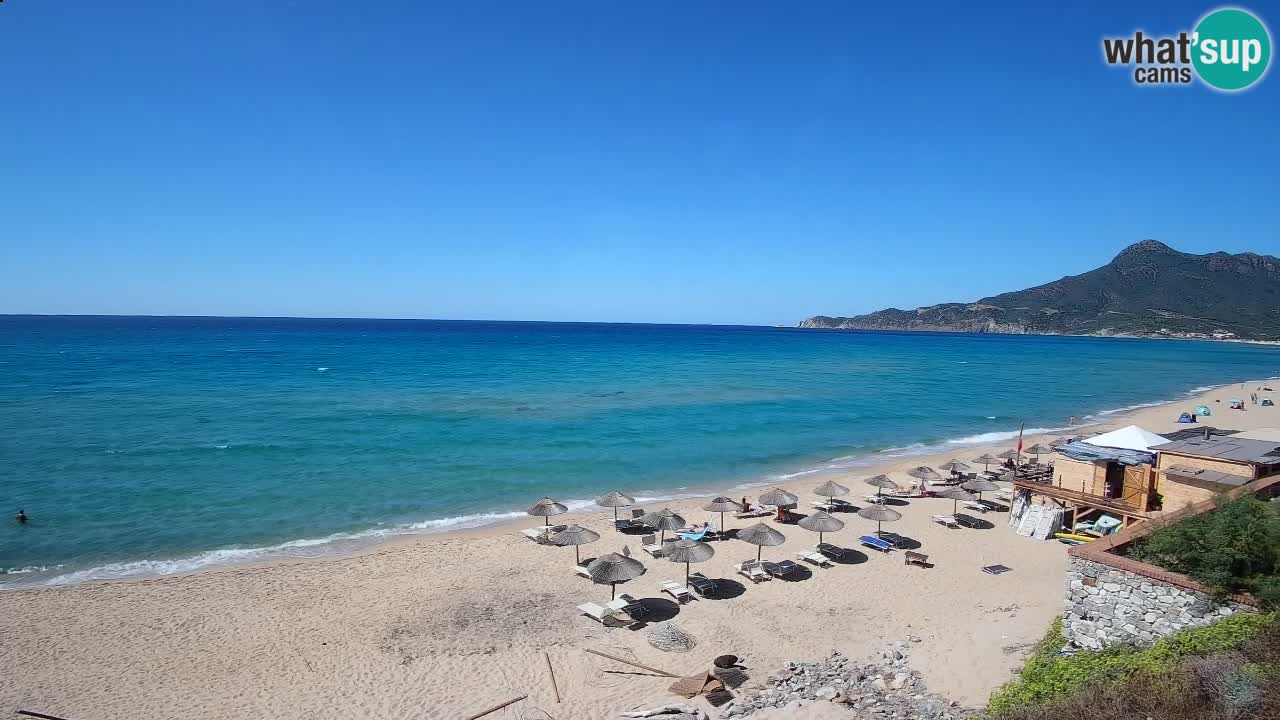 Spiaggia San Nicolò Buggerru webcam | Sardegna